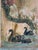 Vintage Painted Pine Wardrobe with Chinoiserie, 1920s For Sale - Image 12 of 13
