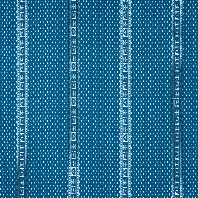 Schumacher Schumacher Indah Batik Fabric in Indigo For Sale - Image 4 of 4