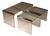 Nesting Table Set by Pierangelo Gallotti & Luigi Radice, Italy, 1980s, Set of 3 For Sale