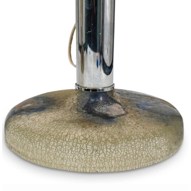 Italian 1970s Pair of Alfredo Barbini Murano Scavo Glass Table Lamps For Sale - Image 3 of 6