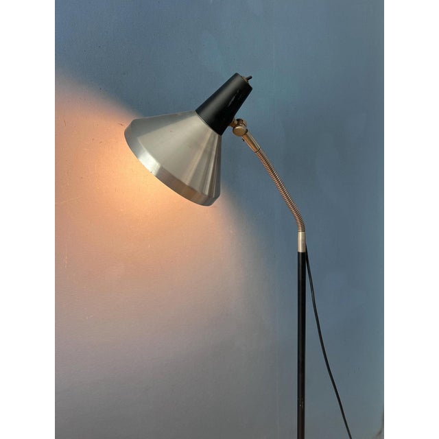 Vintage Black Metal Floor Lamp from Anvia For Sale - Image 5 of 13