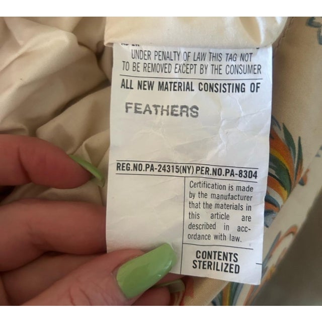 Lee Jofa Vintage Lee Jofa Pillow with Feather Insert For Sale - Image 4 of 7