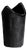 Black Textured Art Glass Vase by Claus Josef Riedel for Riedel, Austria, 1980s For Sale