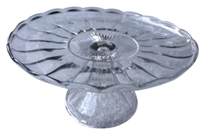 Vintage Glass Cake Plate Stand