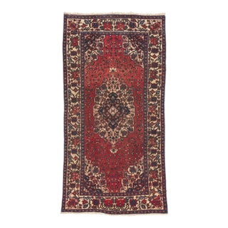 Mid 20th Century Vintage Persian Mahal Rug - 05'01 x 09'11 For Sale