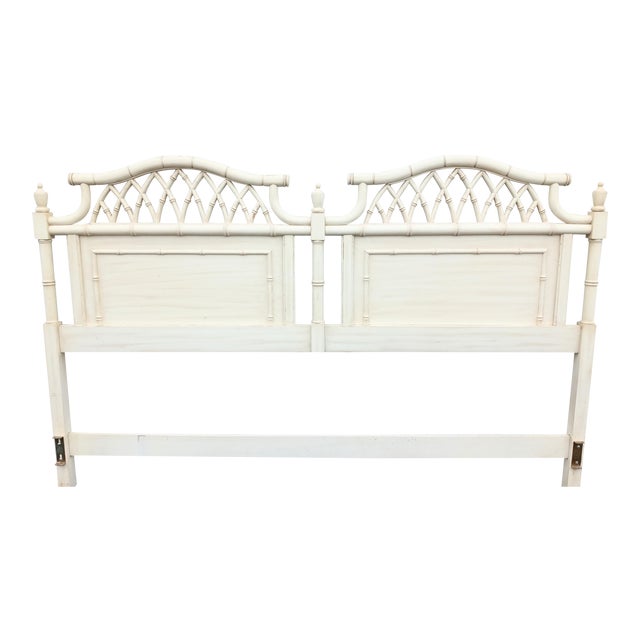 Vintage Faux Bamboo and Fretwork Pagoda Style Thomasville Palm Beach