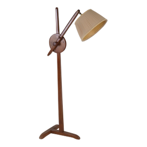 Solid Wood Cushman Tripod Adjustable Floor Lamp