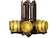 Cabin Custom Replication of 1930s Tavern Keg and Barrel Chandelier by Gill Glass for Wine Cellars and Taverns For Sale - Image 3 of 16