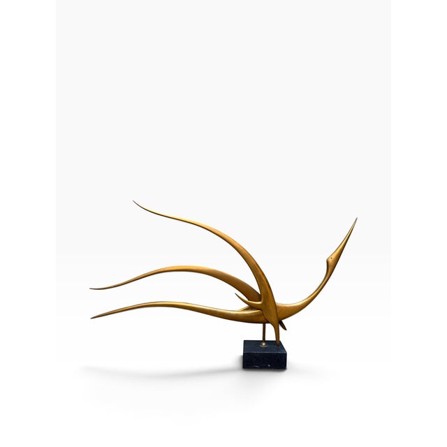 Meloniski, Depicting a Bird in Flight, 1950s, Metal, in Flawless conditions. Designed 1950 to 1959