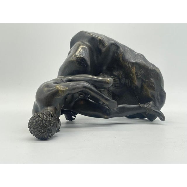 Seated Athletic Youth, Bronze Sculpture For Sale - Image 17 of 18