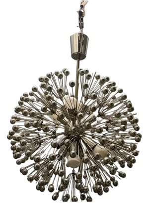 Mid-Century Sputnik Chrome Ceiling Light, 1970s