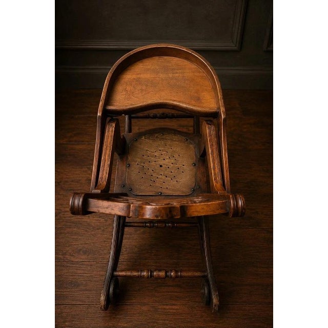 Late 19th Century Victorian Transforming Children's High Rocking Chair For Sale - Image 6 of 11