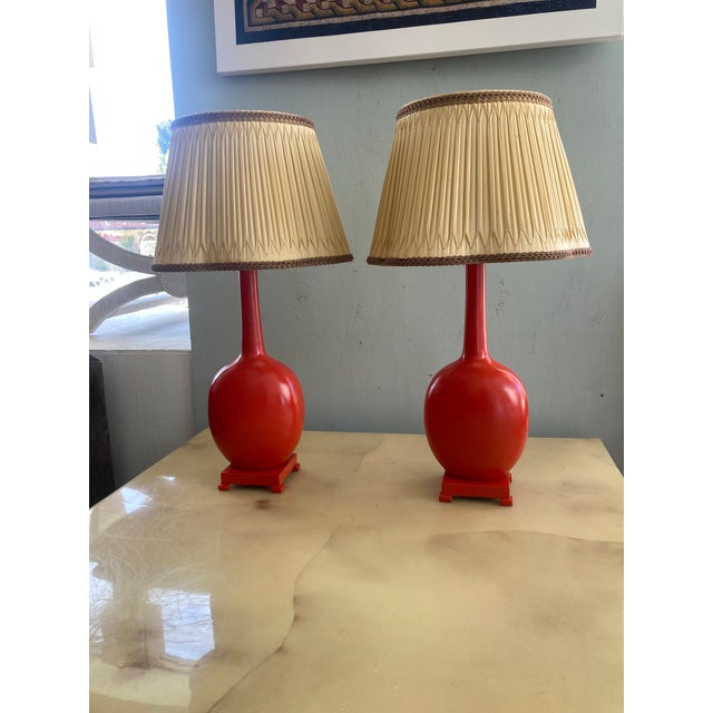 Hollywood Regency 1950s Hollywood Regency Coral Table Lamps - a Pair For Sale - Image 3 of 14