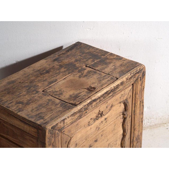 Low Chinese Shanxi Side Cabinet in Elm For Sale - Image 9 of 11