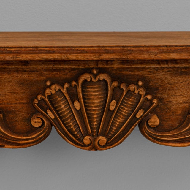Wood 19th Century French Louis XV Carved Wooden Console Tables - A Pair For Sale - Image 7 of 18
