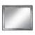Late 20th Century Pewter Leaf Framed Mirror For Sale