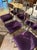 Late 20th Century Set of MCM Chrome Klismos Chairs With Purple Velvet For Sale - Image 5 of 8