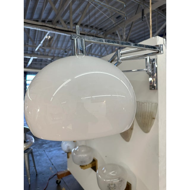 Metal Mid-Century Italian Adjustable Wall Lamp 1980s For Sale - Image 7 of 9