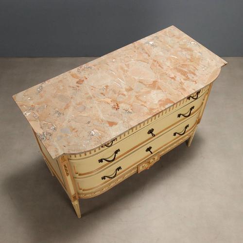 Neoclassical Style Lacquered Chest of Drawers For Sale - Image 10 of 13