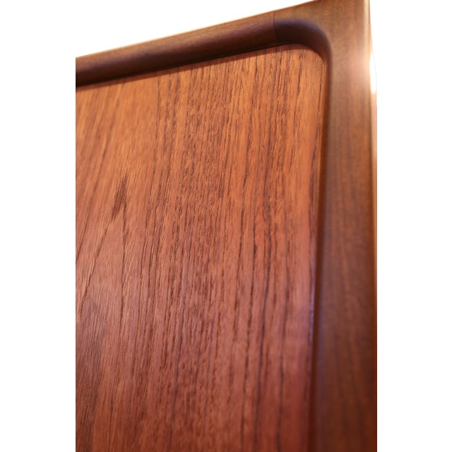 1970s Vintage Danish Teak Cabinet with Bar Section and Sliding Doors from Clausen & Søn, 1960s For Sale - Image 5 of 18