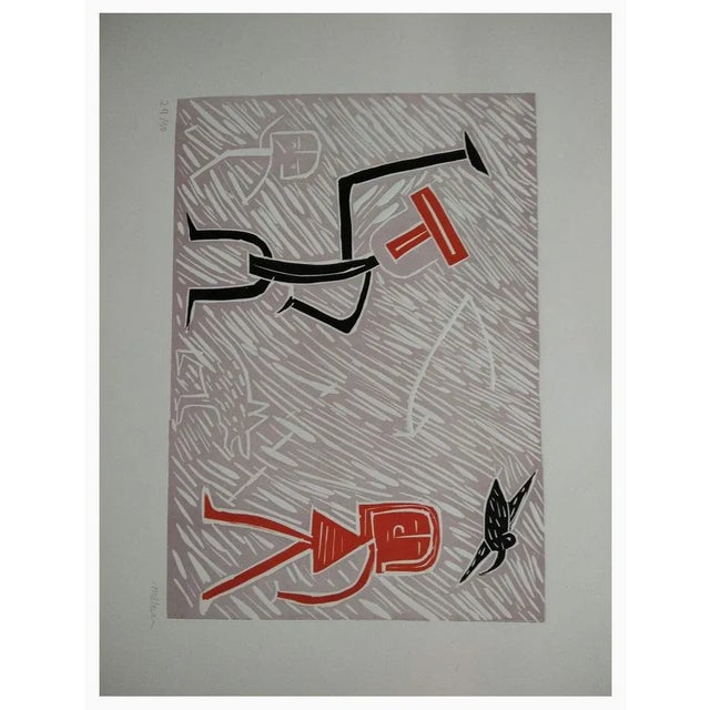 Black Domingo Millan, Composition, 1990, Engraving For Sale - Image 8 of 8