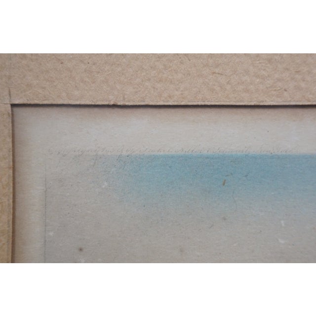 Antique Ernest C Rost Old Elm Road Country Landscape Etching 36" For Sale - Image 11 of 13