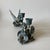 Vintage Spi Triple Candelabra: Pewter, Verde-Patina, Morning Glory Hummingbird For Sale - Image 11 of 18