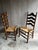 Vintage Pair of French Country Ladder Back Rush Seat Chairs For Sale - Image 4 of 12