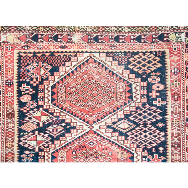 Early 20th Century Early 20th Century Persian Shriven Rug For Sale - Image 5 of 14