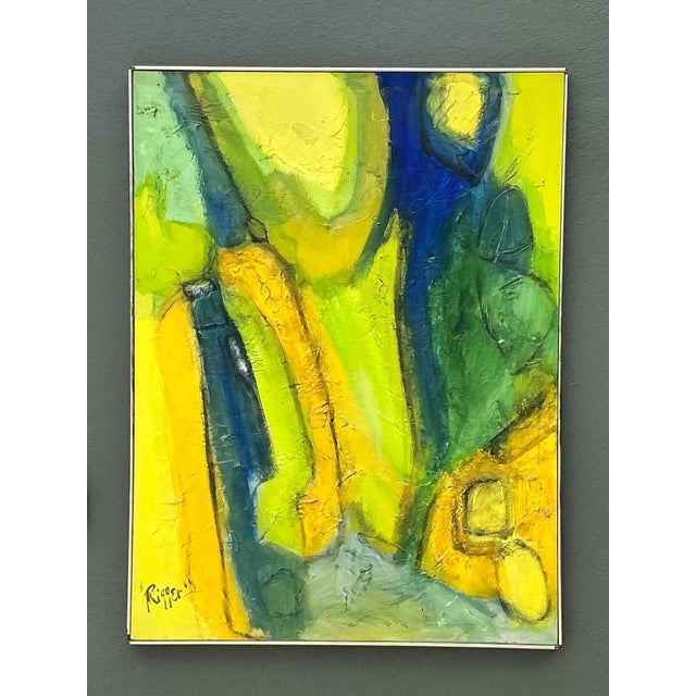 Rieger Signed Abstract Painting For Sale In West Palm - Image 6 of 18