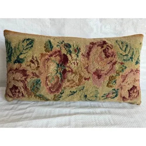Contemporary 1851 English Needlework Pillow For Sale - Image 3 of 3