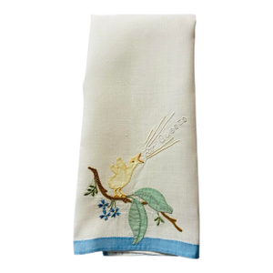 Vintage 1920-30 Novelty Guest Towel, Quacking Duck