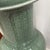 Crackle Sage Green Glazed Ceramic Vase with Tall Flared Neck For Sale - Image 9 of 10