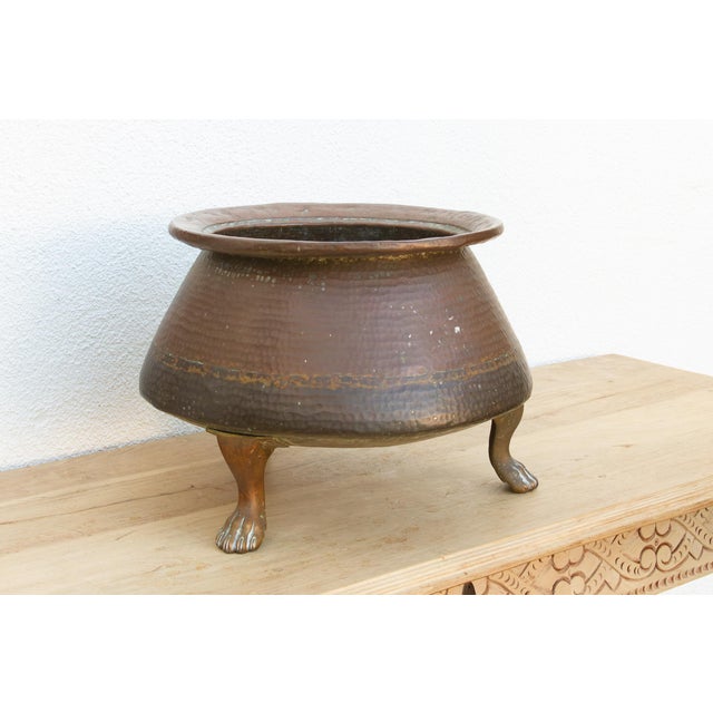 19th Century Large Antique English Copper Cauldron For Sale - Image 5 of 10