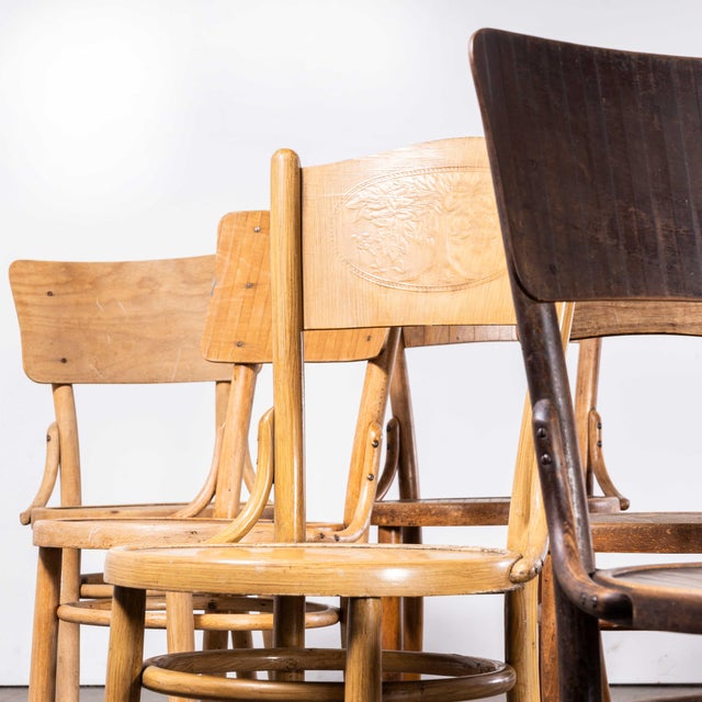 1940s Bentwood Debrecen Panel Back Dining Chairs, 1940s, Set of 4 For Sale - Image 5 of 18