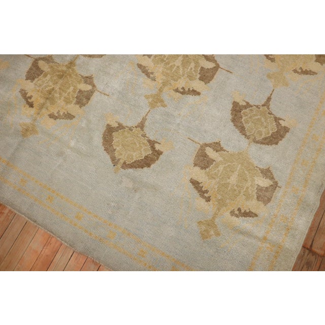 Early 21st Century Arts Crafts Inspired Turkish Rug - 8' x 9'8" For Sale In New York - Image 6 of 12