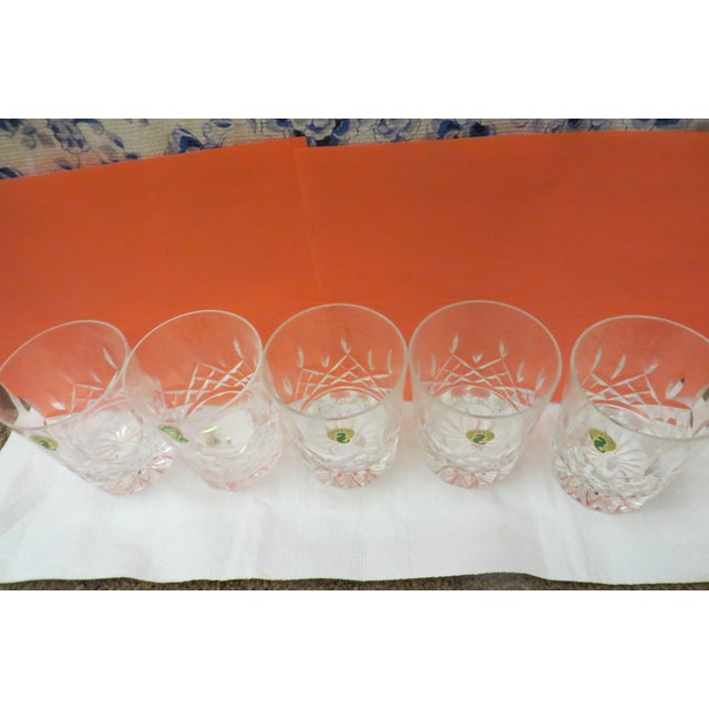 Neoclassical 1990s Waterford Crystal Double Old Fashioned Crystal - Set of 5 For Sale - Image 3 of 3