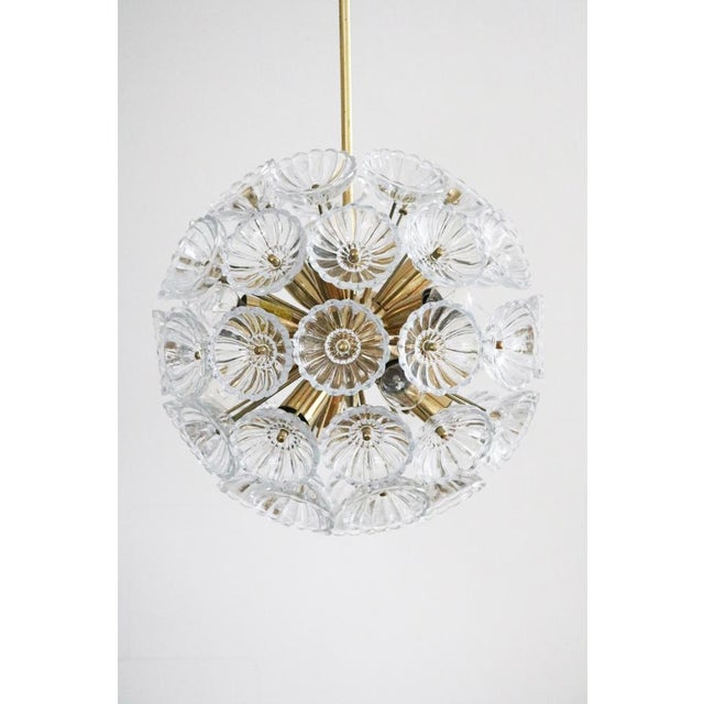 Vintage Space Age GDR Dandelion Sputnik Lamp Pendant Light from Veb Ebersbach, GDR, 1960s For Sale - Image 3 of 10