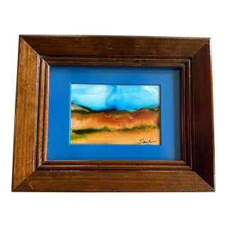 Framed Signed Original Watercolor Painting For Sale