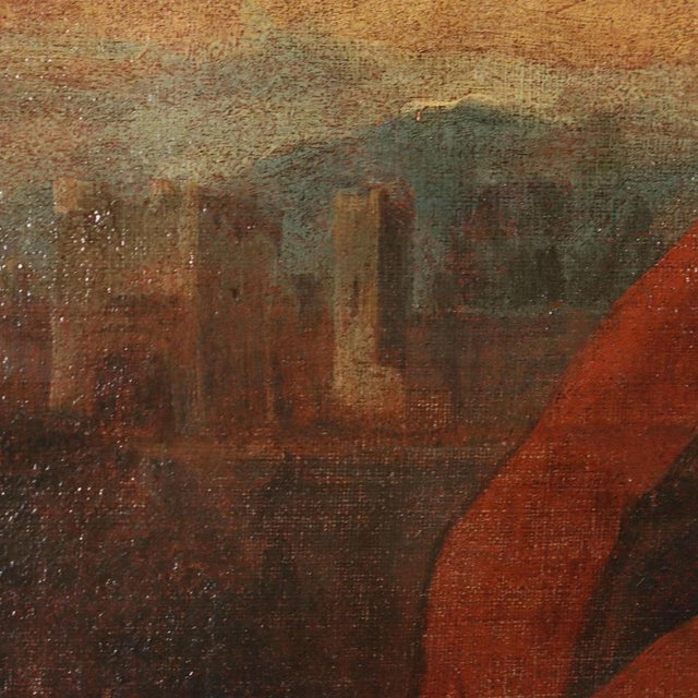 The Holy Family with Saints, Oil on Canvas For Sale - Image 7 of 12