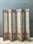 This grand six-panel folding screen is a sophisticated tribute to Neoclassical design, expertly hand-painted with...