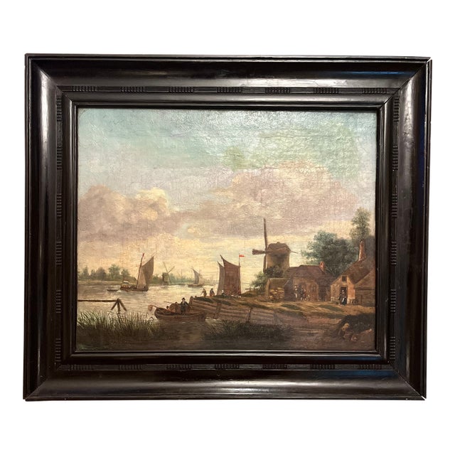 17th Century Dutch Old Master Painting, Monogrammed Sr For Sale