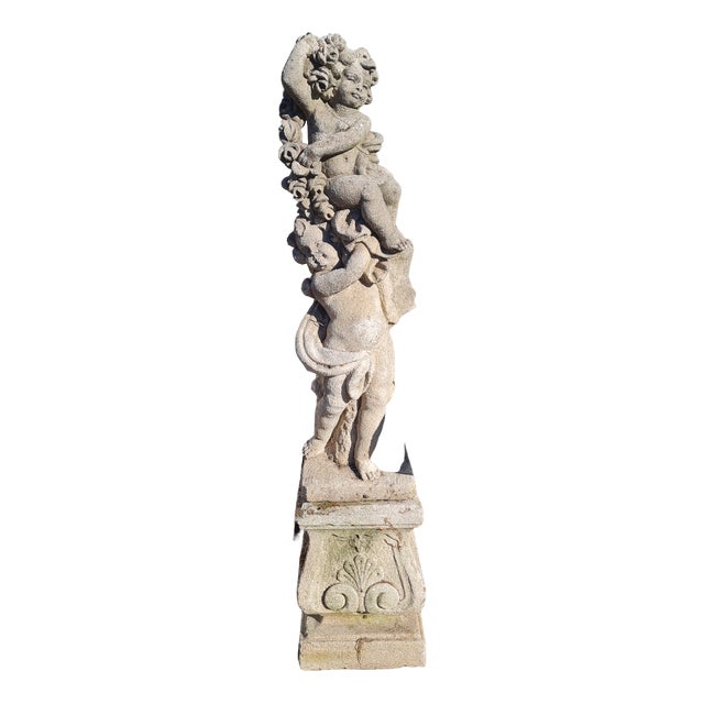 Putti Group in Vicenza Stone, 1920s For Sale