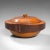 Victorian 1900s Pair of Antique Victorian English Carved Yew Lidded Bowls For Sale - Image 3 of 13