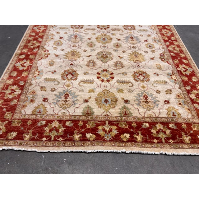 7ft 11 in X 10ft 1 Vasari Hand-Knotted Wool Area Rug For Sale - Image 10 of 12