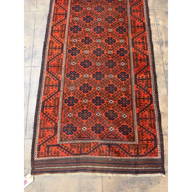 Tribal Early 20th Century Persian Baluch Tribal Runner Rug For Sale - Image 3 of 7