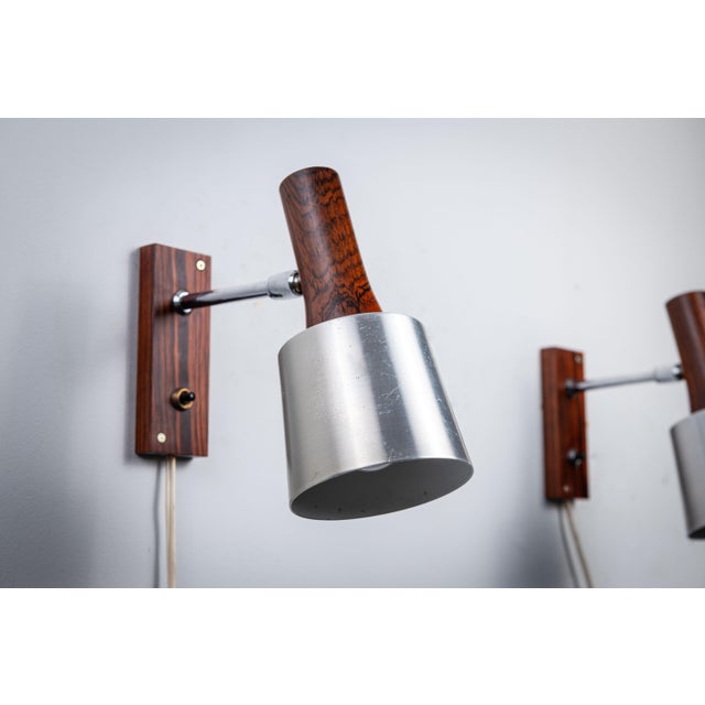 Brown Silva Wall Lamps from Lyfa, 1960s, Set of 2 For Sale - Image 8 of 14