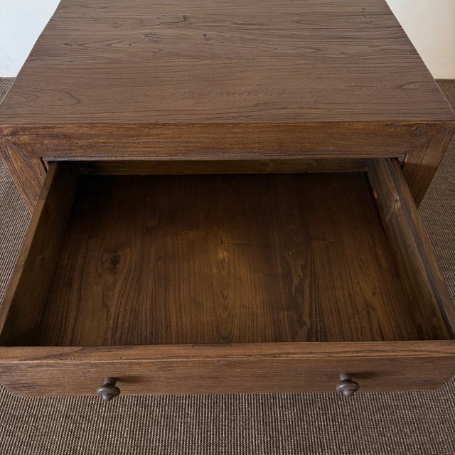 2020s Ollie II 2 Drawer Reclaimed Elm Nightstand - Chestnut For Sale - Image 5 of 7