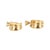 Late 20th Century Vintage 14k Yellow Gold 1.43ct Diamond Stud Huggie Clip Dangle J Hoops Earrings, a Pair For Sale - Image 5 of 8