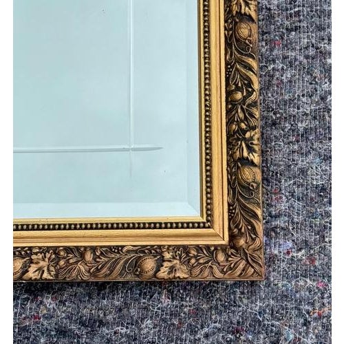 Vintage Gold Ornate Bevelled Mirror For Sale - Image 6 of 12